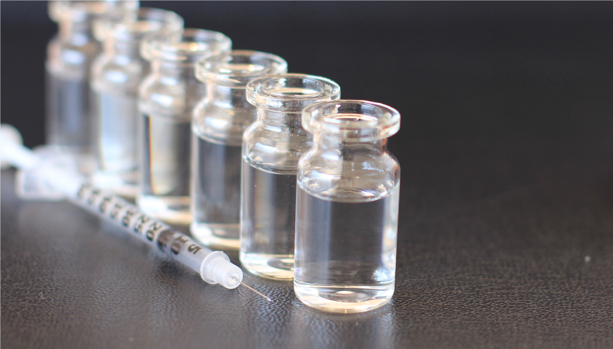 ขวดแก้วบรรจุยาฉีด (glass vial)
